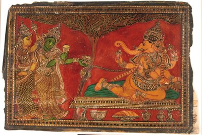 Ganesha and Two Attendants by Unbekannt Unbekannt